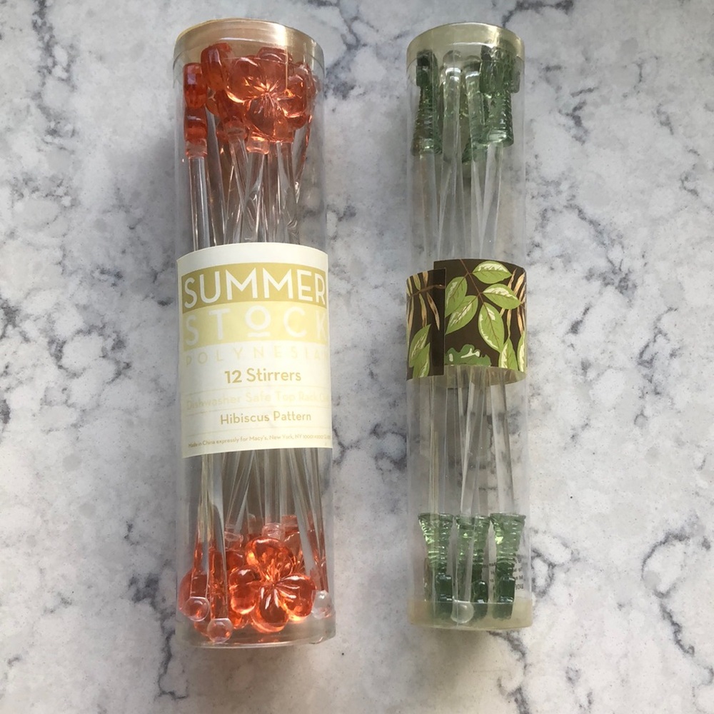 NWOT SWIZZLE STICKS Sets - never opened.